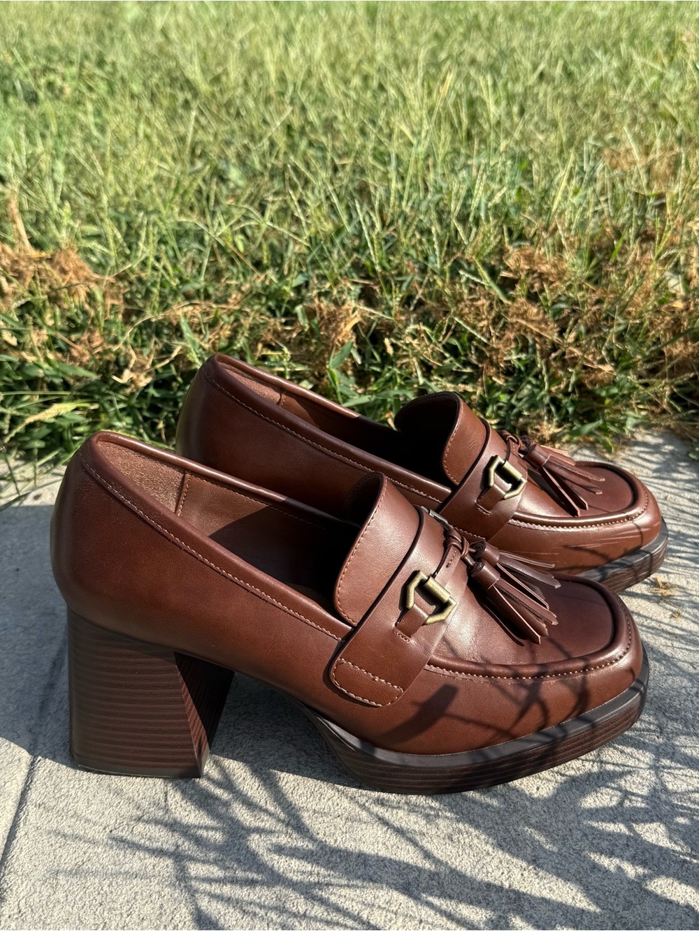 A.N.A A NEW APPROACH WOMENS PLATFORM CHUNKY SLING BACK SHOE CLOG SIZE 9 1/2 - Picture 4 of 10